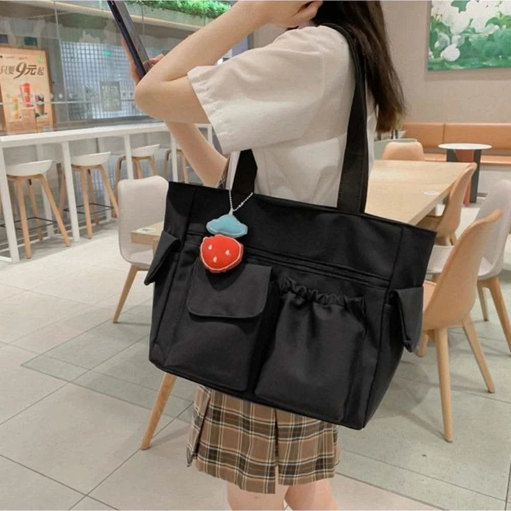 Bag Women Messenger Bag Preppy Student Book Bag Nylon Shoulder Bag Commuter Handbag Women - M & M Global