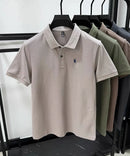100% pure cotton high-end men's short sleeve summer new comfortable and breathable polo shirt designer brand embroidered T-shirt
