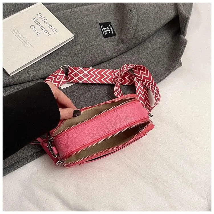 2025 New Small Square Bag Fashion Letter Pattern Chic Hobo Bag Trend PU Women Shoulder Bag Adjustable Strap Satchel Designer Bag - M & M Global