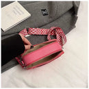 2025 New Small Square Bag Fashion Letter Pattern Chic Hobo Bag Trend PU Women Shoulder Bag Adjustable Strap Satchel Designer Bag - M & M Global