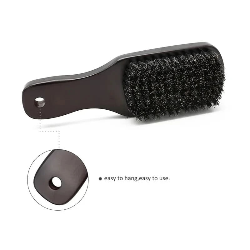 Natural Boar Bristle Beard Brush Men Facial Hair Cleaning Brush Professional Hairbrush Shaving Tools Beard Mustache Brushes - M & M Global