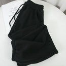 Winter Fleece Harem Pants Women Unisex Loose Wide Leg Sweatpants High Waist Drawstring Comfortable Straight Baggy Sweatpants