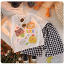 Cartoon Baby Boys and Girls Animals Clothing Sets Summer Short Sleeve Cotton Tops +Shorts PCS Casual - M & M Global