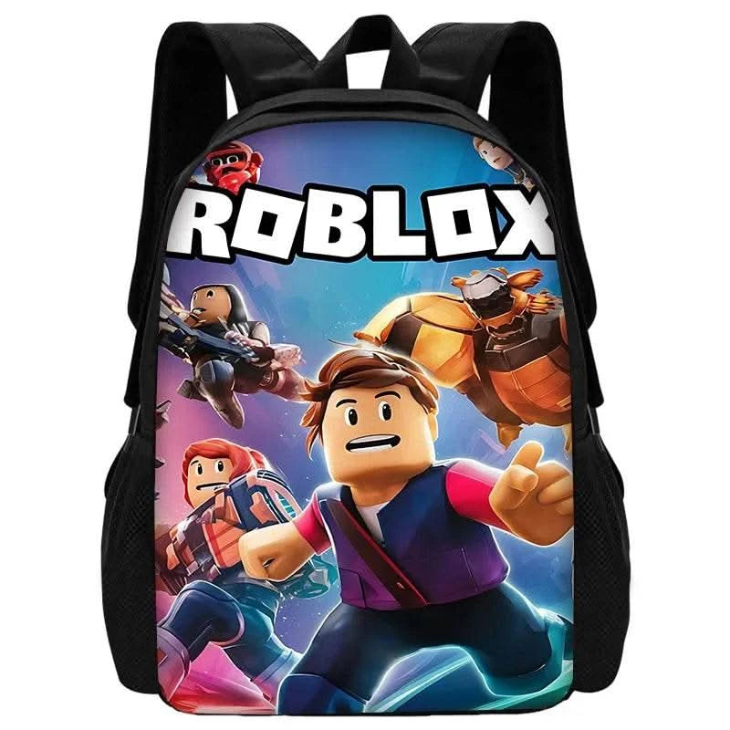 Child School Game R-RobloxS Backpack with Lunch Bags ,Pencil Bags ,School Bags for Boys Girls Best Gift - M & M Global