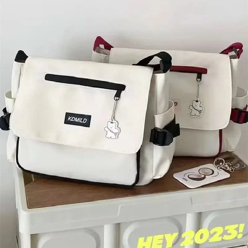 Women's Bag Korean Style Female Messenger Bags College Large Capacity Versatile Shoulder Bag Student School Bags Bolsos Sac - M & M Global