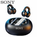 Original Sony Wireless Earbuds Clip Ear Bluetooth Headset Charging Earphones Power Display Headphones for IPhone Sport With Mic