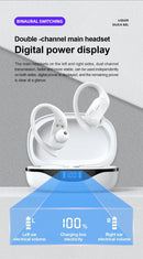 Lenovo LP75 Sports Wireless Earphones with Mics,Button Control, LED Power Display,Hifi Stereo Sound Bluetooth 5.3 TWS Headphones - M & M Global