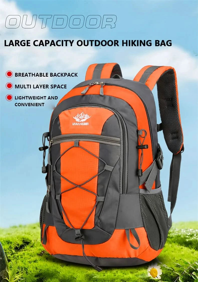 Waterproof hiking backpack, lightweight outdoor hiking bag, high-quality large capacity travel bag for hiking - M & M Global