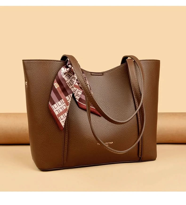 Genuine Brand Women Tote Bag High Quality Soft Leather Large Ladies Shoulder Crossbody Bag Luxury Female Shopping Handbag A Main - M & M Global