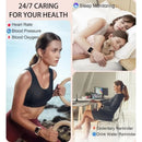 Smart Fitness Watch - Compatible with Android & iPhone, Wireless Calling, Text Reminders, Built-in Activity Tracker for Multiple
