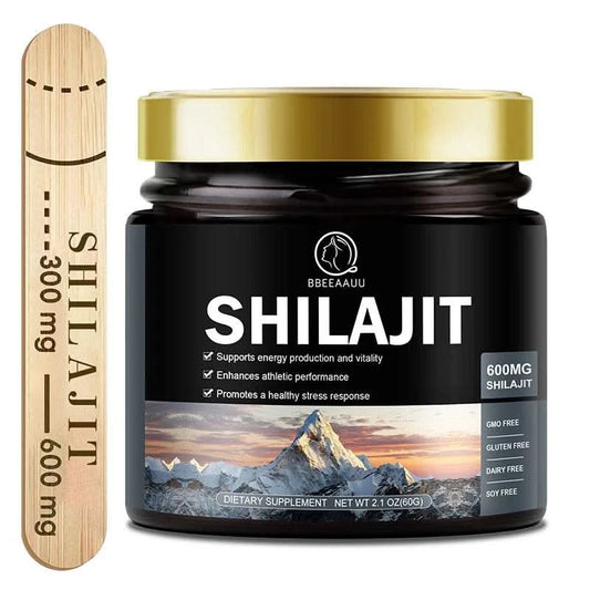 BBEEAAUU 60g 100% Himalaya Pure Shilajit Resin Original Mineral Health Supplement Non-GMO Brain Memory Cognitive Energy Health - M & M Global