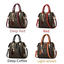 Fashion English Letter Handbag Women PU Leather Tassel Top-handle Bag Luxury Shoulder Bag Large Capacity Lady Tote Design Purse - M & M Global