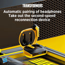Ship From US Transformers TF-T06 Bluetooth Earphones Gaming Headset Low Latency with Mic Headphones HD Call Wireless Earbuds
