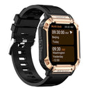 Smartwatch with full touch screen, sports watch can answer and make calls, with message reminders, customizable dial wallpaper a