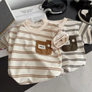 Fashion Summer Kids Baby Boys Striped Clothing Suits Short Sleeve T-Shirt+Shorts Casual Clothes Outfit Girls Clothes 2PCS/Set - M & M Global