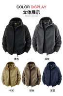 Men's Warm Jacket, Sports Hooded Sweatshirt, Oligon Fabric Coat, High-quality Design, Warm Coat with Fashionable Hood 2025 New