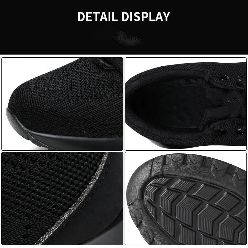 Mens Steel Toe Safety Boots with Anti-smash Puncture-Resistant Sole for Construction &Heavy Industry Protective Boots 36-46