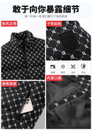 Autumn/Winter Fashion Trend Printed Large Size Coat Men's Casual Relaxed Comfortable High Quality Cotton-Padded Jacket