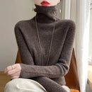 Autumn And Winter Knitted Pullover High-Neck Sweater, High-Elasticity, Fashionable And Comfortable Long-Sleeved Women's TopRY128