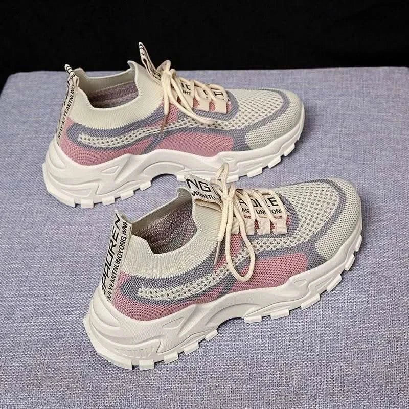 2025 Sneakers Women Platform Flat Shoes Woman Shoes Green Casual Trainers Ladies Chunky Sneakers Women Shoes - M & M Global