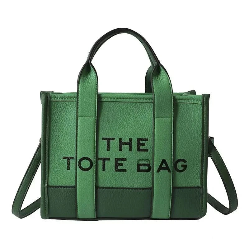 Hot Sale Of The Season New Women's PU Leather 3D Square Shoulder Bag Letter Tote Bag Color Block Fashionable Ladies Crossbody Ba - M & M Global