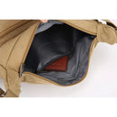 Men's Multi Pocket Casual Shoulder Bag - Adjustable Shoulder Strap, Zipper Closure, Ideal for Daily Commuting - M & M Global