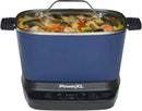 STIRMAX Midnight Blue 7.5 Quart Digital Multi-Cooker with Automatic Paddle to Stir and Shred, 9 in 1 programmable presets to Sau - M & M Global