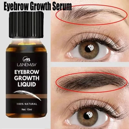 Eyebrow Growth Serum Eyelash Hair Growth Anti Hairs Loss Product Prevent Baldness Fuller Thicker Lengthening Eyebrow Makeup - M & M Global
