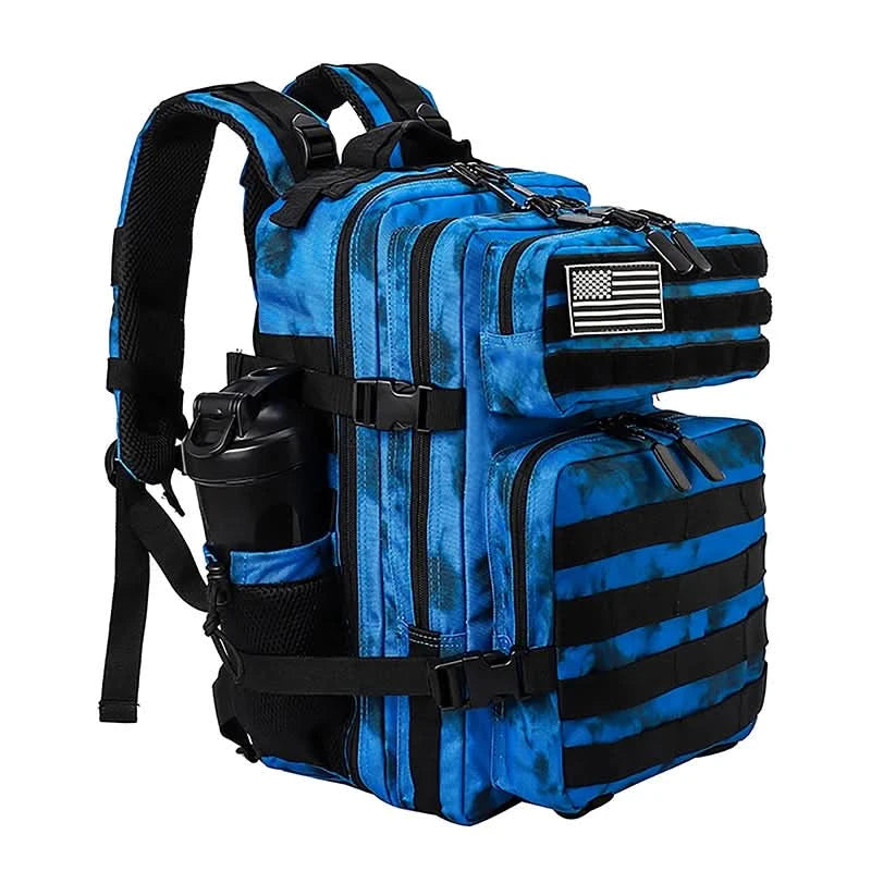 LHI 45L/35L/25L Tactical Backpack for Men and Women Waterproof Athlete Gym Outdoor Bag Travel Hiking Rucksack with Bottle Holder - M & M Global