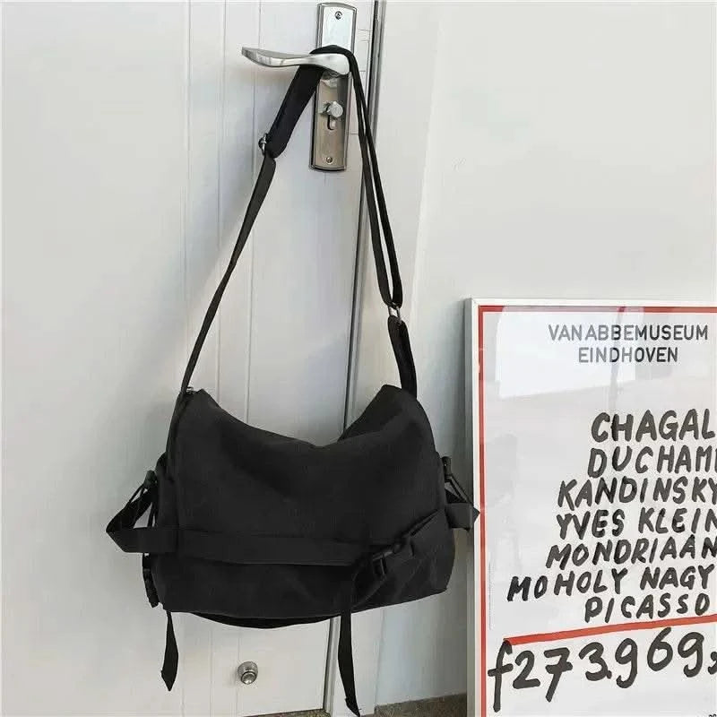 Canvas Messenger Bag Ladies Big Capacity Handbags Shoulder Bag Youth Girls Student School Bags Fashion Men Crossbody Bags Bolsos - M & M Global