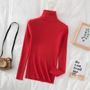 2025 Women Turtleneck Sweater Knitted Soft Pullovers Cashmere Jumpers Basic Solid Soft Sweaters Women Autumn Winter Casual Top