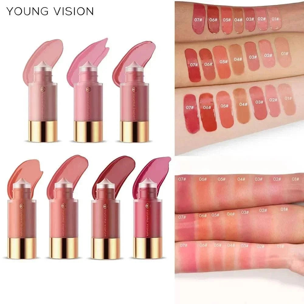 Dropper Liquid Blush Facial Rouge Contouring Brighten Plumper Nude Smooth Blush Stick Moisturize Lasting Good Complexion Makeup - M & M Global