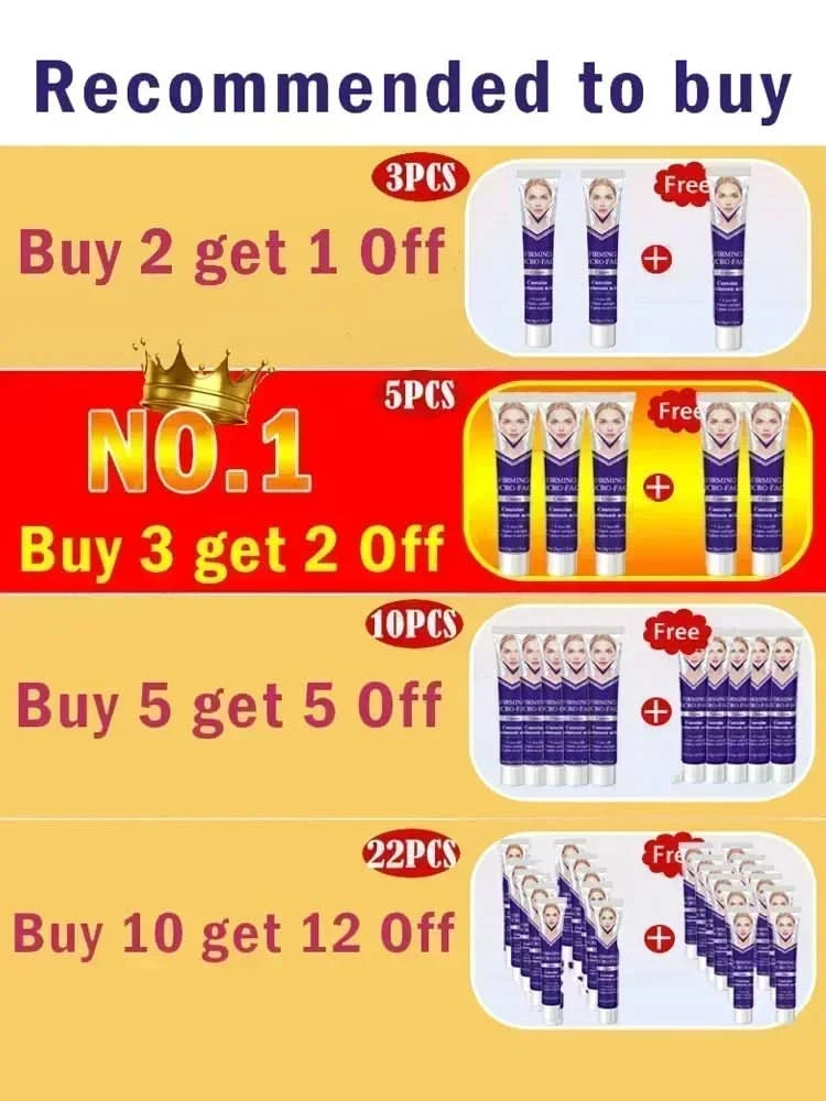 Effective V-Shape Face Slimming Lifting Facial Cream Lift Up V Double Chin Cheek Slimming Firming Anti Wrinkle Beauty Skin Care - M & M Global