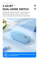 Xiaomi Silent Dual-mode Wireless Mouse Type-C Charging 2.4g Dpi Adjustable Rechargeable Ergonomic Morandi Portable Office Mouse
