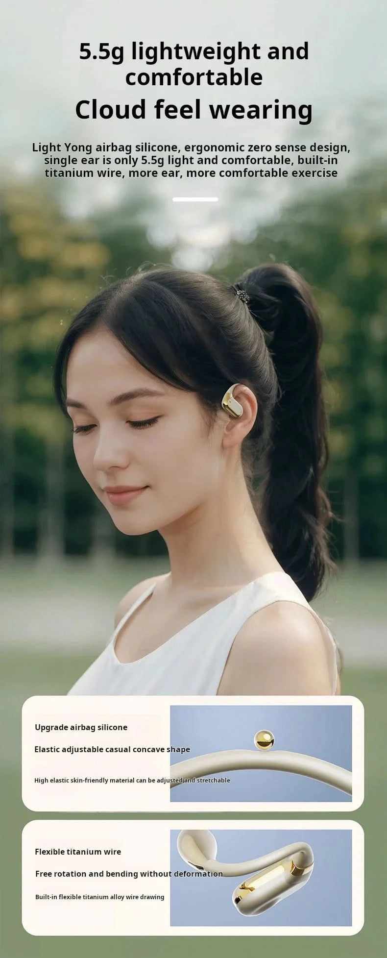 Sony Bluetooth Earphones Not In-Ear Earbuds Wireless Headphone for Iphone Power Display With Mic Sports Hifi Headsets Cable