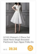 UCXQ Elegant Long Dress Fairy Style V-neck Hollow Waist 3D Bow Pocket Fashion Party Dresses For Women 2025 Spring Summer 23A9338 - M & M Global