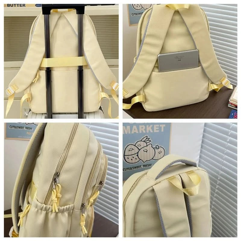 Japanese Style Kawaii Backpack Girls Transparent Ita Bag Women Large Capacity Backpack Fashion School Bag for College Student JK - M & M Global