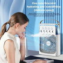 2025 New Three In One Household Air Conditioner Small Air Cooler Portable Smallfan Household Night Humidifier LED Nightlight Fan - M & M Global
