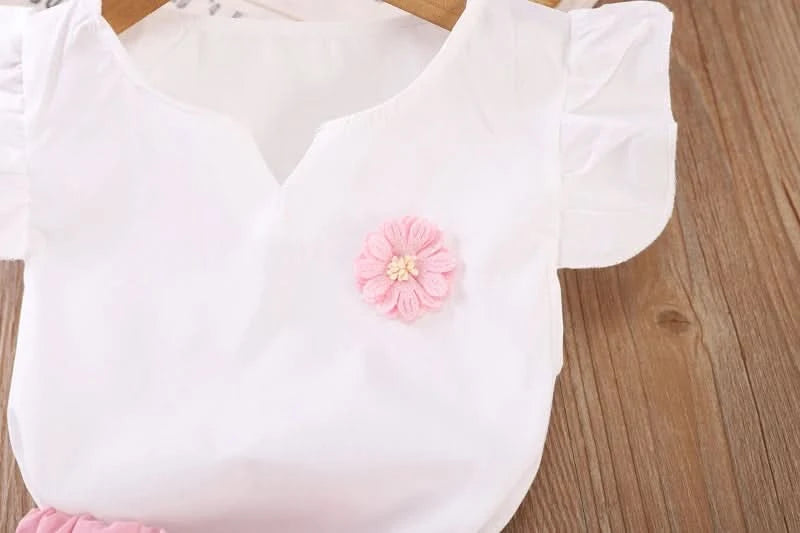 New Summer Fashion Baby Clothes Suit Children Girls Vest Shorts 2Pcs/Sets Toddler Clothing Infant Casual Costume Kids Tracksuits - M & M Global
