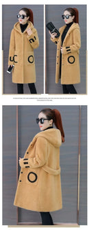 Ladies Lamb Velvet Jacket Autumn Winter Style Versatile Medium Length Spring Fashionable Windbreaker New Women's Clothing