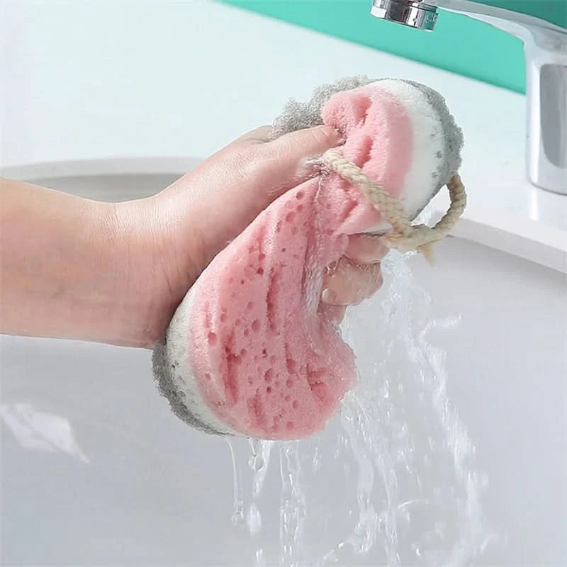 Soft Sponge Body Scrubber Bath Exfoliating Scrub Sponge Shower Brush Body Skin Cleaner Dead Skin Remover - M & M Global