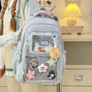 Japanese Style Kawaii Backpack Girls Transparent Ita Bag Women Large Capacity Backpack Fashion School Bag for College Student JK - M & M Global