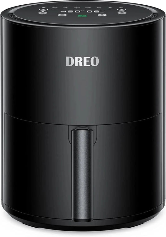 Air Fryer - 100℉ to 450℉, 4 Quart Hot Oven Cooker with 50 Recipes, 9 Cooking Functions on Easy Touch Screen, Preheat, Shake Remi - M & M Global