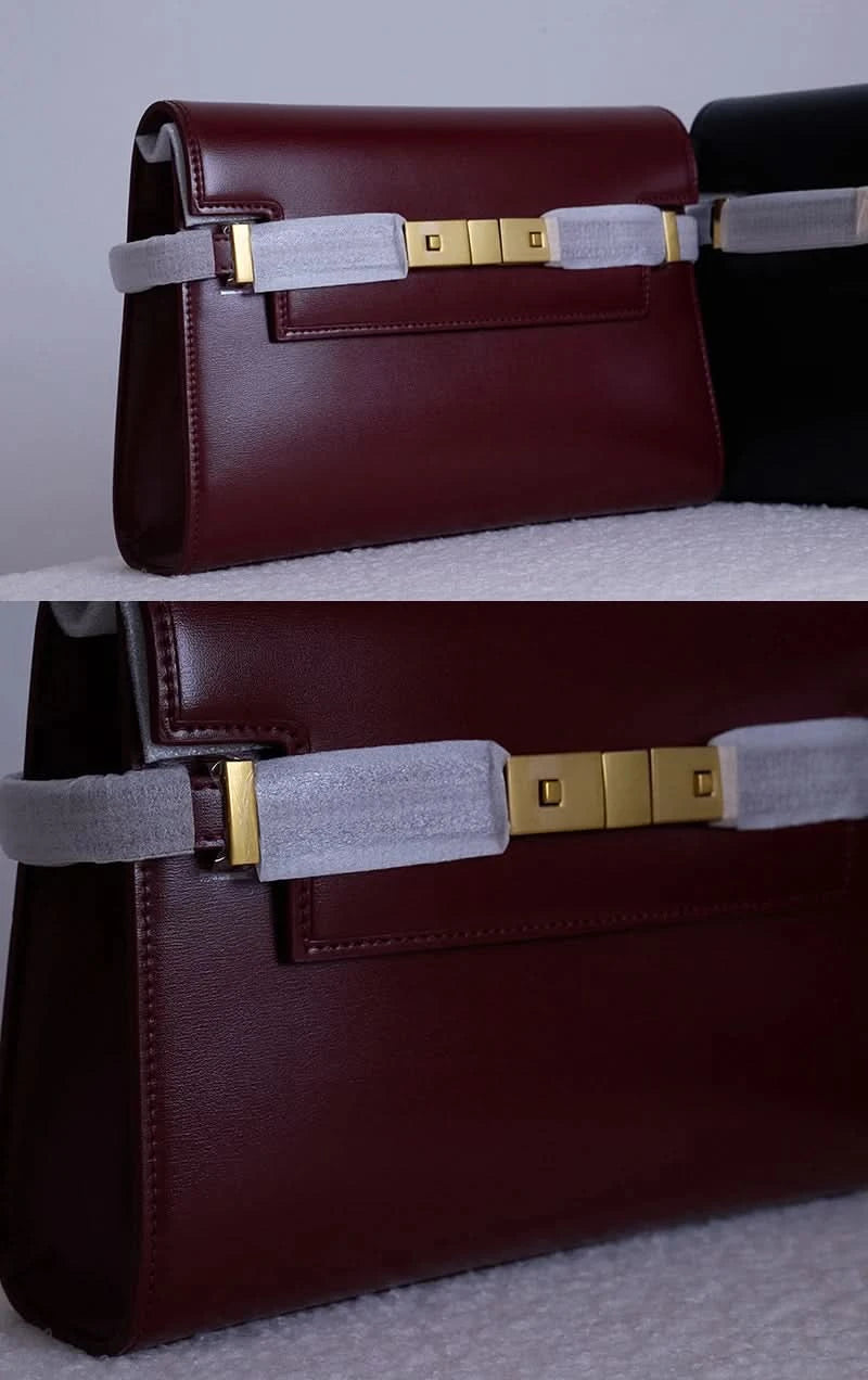 Manhattan handbag,  retro high-end feeling, underarm mailman baguette bag - M & M Global