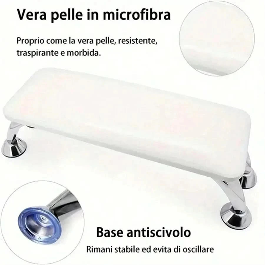 high quality professional large nail armrest arm pillow PU leather microfiber leather nail lamp nail pillow - M & M Global