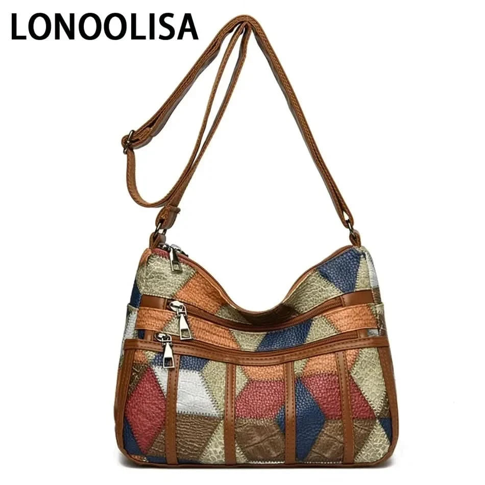 Soft Leather Purses and Handbags Casual Shoulder Crossbody Bags for Women 2024 Vintage Multi-pocket Ladies Messenger Bags Design - M & M Global