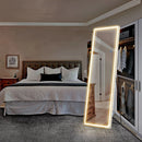 JHK Led 64"x21" Full Length Mirror Standing Hanging or Wall-Mounted Mirrors with Stand Aluminum Alloy Frame For Living Room