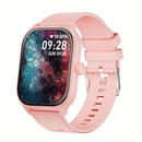 Smart watch with full touch screen, call, message reminder and other functions, suitable for men and women