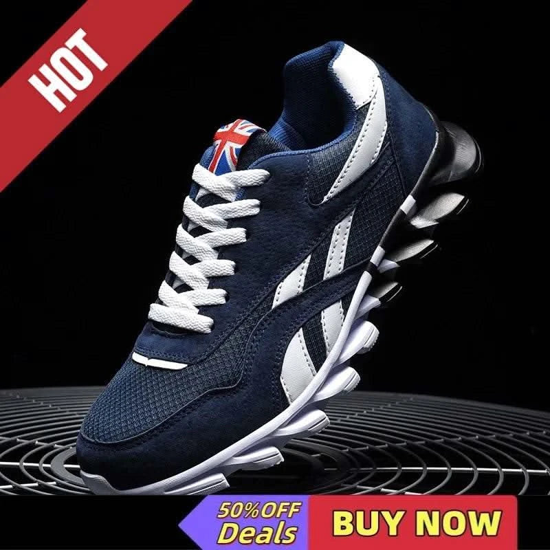 Brand Trend Size 46 47 48 Men's Wear-resistant Cushioning Thick-soled Fitness Sneakers Outdoor Breathable Running Shoes for Men - M & M Global