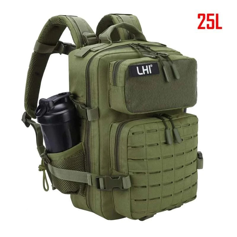 45L/25L Tactical Backapck for Men Women Waterproof Camping Travel Bag Outdoor Sports Hiking Survival Rucksack with Bottle Holder - M & M Global